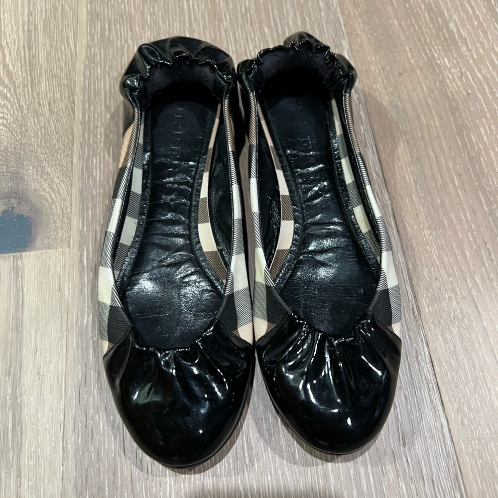 BURBERRY NOVA SOFT BALLERINA FLATS 36.5